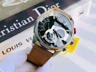 ĐỒNG HỒ NAM CHÍNH HÃNG Invicta 39653 Quartz Chronograph Brown Leather For Men