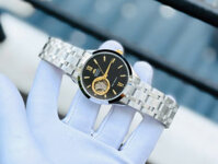 Đồng Hồ Nam Chính Hãng Orient Golden Eye II FAG03002B0 Mạ Vàng Cọc Số Kim Mặt Số Màu Đen Lộ Cơ 39mm