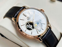 Đồng Hồ Nam Chính Hãng Orient Sun And Moon Gen 6  RA-AS0102S10B Vỏ Mạ Vàng Hồng Mặt Số Màu Trắng Open Hearts Automatic 41.5mm