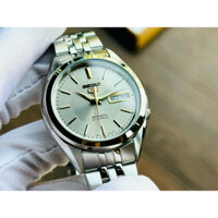 ĐỒNG HỒ NAM CHÍNH HÃNG Seiko 5 SNKL19K1 Automatic Gold Hands Silver Stainless Steel For Men