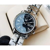 ĐỒNG HỒ NAM CHÍNH HÃNG Seiko 5 SNKL55K1 Automatic Black Dial Hardlex Silver Stainless Steel For Men
