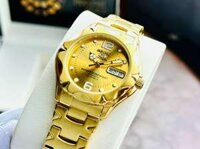 ĐỒNG HỒ NAM CHÍNH HÃNG SEIKO 5 SNZ460J1 Automatic Gold Dial Case & Stainless Steel For Men
