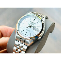 ĐỒNG HỒ NAM CHÍNH HÃNG Seiko 5 SNKL15K1 Automatic White Dial Silver Stainless Steel For Men