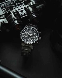 ĐỒNG HỒ NAM CHÍNH HÃNG Seiko SSB415P1 Quartz Chronograph Black Dial & Stainless Steel Sapphire For Men