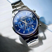 ĐỒNG HỒ NAM CHÍNH HÃNG Seiko SSB339P1 Sport Chronograph Quartz Blue Dial Silver Stainless Steel For Men