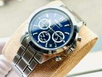 ĐỒNG HỒ NAM CHÍNH HÃNG Seiko SBTR011 Quartz Blue Dial Chronograph Silver Stainless Steel For Men