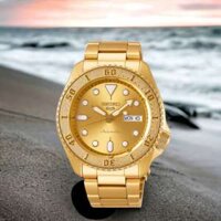 ĐỒNG HỒ NAM CHÍNH HÃNG SEIKO SRPE74K1 Automatic Gold Case & Stainless Steel Hardlex For Men