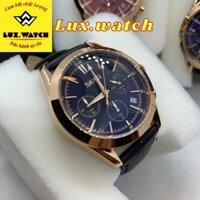 Đồng hồ nam chính hãng SKMEI SM39 dây da chống nước Vàng Xanh - Lux.Watch