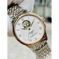 ĐỒNG HỒ NAM CHÍNH HÃNG Tissot T006.407.22.033.02 Powermatic 80 Le locle Open Heart Demi Gold Stainless Steel For Men