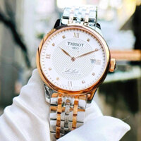 ĐỒNG HỒ NAM CHÍNH HÃNG Tissot T006.407.22.036.00 Powermatic 80 Le Locle White Dial Sapphire Diamonds Silver Stainless