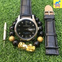 Đồng Hồ Nam Chính Hãng Ontheedge 1853 – Đen Da Đen