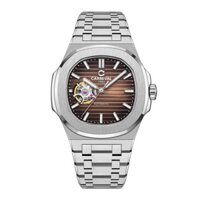 Đồng hồ nam chính hãng Carnival 8128 8128G  bản trơn dây thép máy cơ mặt kính sapphire size 40mm