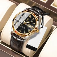 Đồng hồ nam chính hãng Poedagar 615 dây da cao cấp phong cách thời trang sang trọng GD931