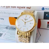 Đồng hồ nam chính hãng Longines Presence FullGold - L4.921.2.12.8- Máy cơ tự động - Kính Sapphire