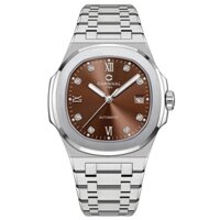 Đồng hồ nam chính hãng Carnival 8160 8160G dây thép vỏ trắng máy cơ Seiko NH35A mặt kính sapphire