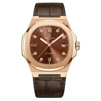 Đồng hồ nam chính hãng Carnival 8160 8160G dây da máy cơ Seiko NH35A mặt kính sapphire size 41mm