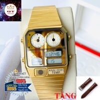 Đồng Hồ Nam CITIZEN ANA-DIGI JG2112-55P Gold Movement Japan Chính Hãng Tặng Dây Da Cao Cấp