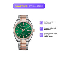 Đồng hồ nam Citizen BI5104-57Z mặt kính cứng, mặt số xanh sang trọng, chống nước 5 ATM, dây thép đeo tay cao cấp