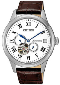 Đồng Hồ Nam Citizen Dây Da NP1020-15A - Mặt Trắng Sapphire