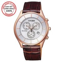 Đồng hồ Nam Citizen dây da Eco-Drive (Năng Lượng Ánh Sáng) kính Sapphire AT2362-02A