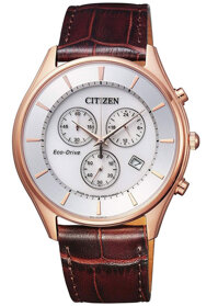 Đồng Hồ Nam Citizen Dây Da AT2362-02A - Mặt Trắng Sapphire