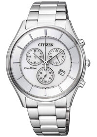 Đồng Hồ Nam Citizen Dây Thép Không Gỉ AT2360-59A - Mặt Trắng Sapphire