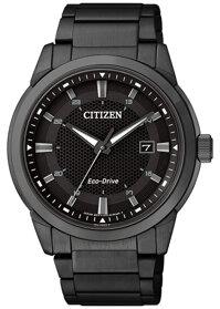 Đồng Hồ Nam Citizen Dây Thép Không Gỉ BM7145-51E - Mặt Đen Sapphire