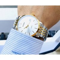 ĐỒNG HỒ NAM CITIZEN DZ0044 SIZE 40MM MÀU VÀNG GOLD ĐỜ MI DÂY KIM LOẠI KÍNH CHỐNG TRẦY CHỊU NƯỚC