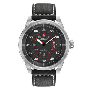 Đồng hồ nam Citizen Eco-Drive dây da nâu – AW1361-10H