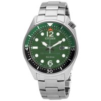 Đồng Hồ Nam CITIZEN Eco-Drive Green Dial Men's Watch AW1715-86X