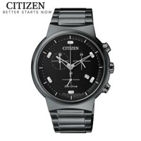 Đồng Hồ Nam Citizen Eco-Drive Dây Thép Không Gỉ AT2405-87E - Mặt Đen (Sapphire)