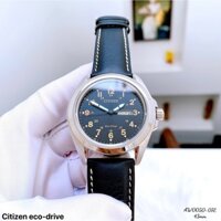 Đồng Hồ Nam Citizen Eco Drive Dây Da Đen AW0050-07E 43mm Chính Hãng