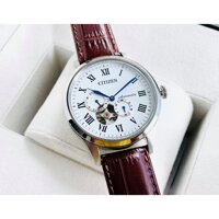 Đồng hồ NAM Citizen Luxury 2018 White Leather NP1020-15A