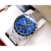 Đồng hồ nam Citizen mặt xanh AN3600-59L, mặt đen AN3600-59E - Máy Quartz Chronograph 6 kim