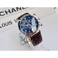 Đồng hồ nam Citizen Men's Eco-Drive Chronograph Calendar dây da nâu AT2418-00L (size 44mm)