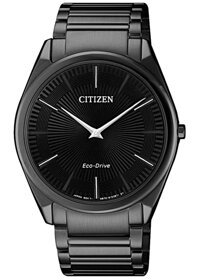 Đồng Hồ Nam Citizen Siêu Mỏng Dây Thép Không Gỉ AR3079-85E - Mặt Đen Sapphire