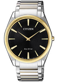 Đồng Hồ Nam Citizen Siêu Mỏng Dây Thép Không Gỉ AR3078-88E - Mặt Đen Sapphire