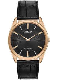 Đồng Hồ Nam Citizen Siêu Mỏng Dây Da AR3073-06E - Mặt Đen Sapphire