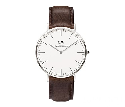 Đồng hồ nam dây da Daniel Wellington - 0209DW - Silver 40mm