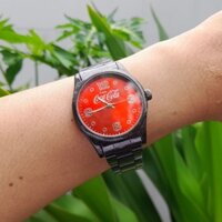 Đồng hồ Nam COCACOLA mặt đỏ keng