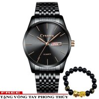 Đồng hồ nam CRNAIRA C9882 SKY STORE dây thép không gỉ cao cấp + Tặng vòng tay cao cấp