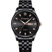 Đồng Hồ Nam CRNAIRA CR3777 doanh nhân 2020 Dây Thép Không Gỉ Cao Cấp