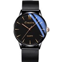 Đồng hồ nam Crnaira Japan 2021 Siêu mỏng dây lưới cao cấp dành cho quý ông - Tặng kèm hộp - Hàng mới về