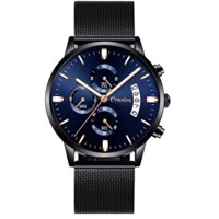 Đồng Hồ Nam Crnaira Japan C888 Chạy 6 kim Dây Thép Mành Cao Cấp Kim Dạ Quang