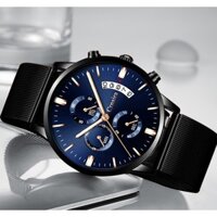 Đồng Hồ Nam CRNAIRA JAPAN Chạy Full Kim Dây Thép Mành FULL BOX