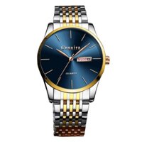 Đồng Hồ NAm CRNAIRA Japan C2266a Doanh Nhân Chạy 2 Lịch Dây Thép Không Gỉ