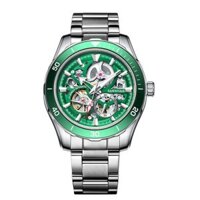 Đồng Hồ Nam Dáng Tourbillon Dây Thép Tourbillon Thương Hiệu Mark Fairwhale Size 46mm