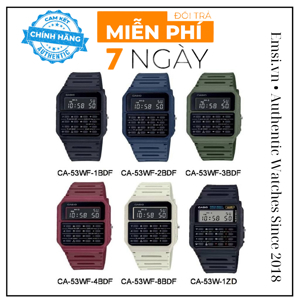 Đồng hồ nam dây cao su Casio CA-53W