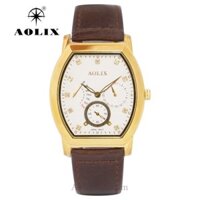 Đồng Hồ Nam Dây Da Aolix AL-7062G Sapphire Bảo Hành Chính Hãng 5 Năm