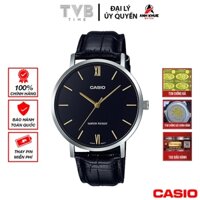 Đồng hồ nam dây da Casio chính hãng MTP-VT01L-1BUDF (40mm)